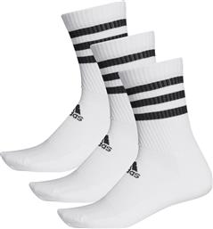 Adidas 3-Stripes Αθλητικές Κάλτσες Λευκές 3 Ζεύγη από το SportsFactory
