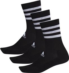 Adidas 3-Stripes Αθλητικές Κάλτσες Μαύρες 3 Ζεύγη από το Epapoutsia