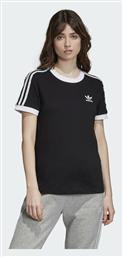 3 Stripes Γυναικείο Αθλητικό T-shirt Μαύρο Adidas