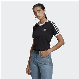 Adidas Adicolor Classics 3-Stripes Γυναικείο T-shirt Μαύρο από το Modivo