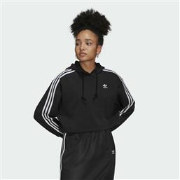 Adidas Adicolor Classics Cropped Γυναικείο Φούτερ με Κουκούλα Μαύρο από το SportsFactory