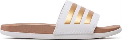 Adidas Adilette Comfort Slides σε Λευκό Χρώμα από το MybrandShoes