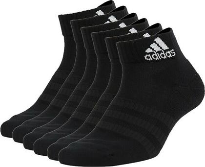Adidas Αθλητικές Κάλτσες Μαύρες 6 Ζεύγη από το Spartoo