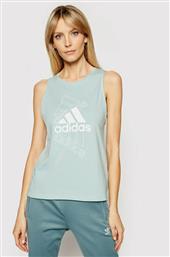 Adidas Essentials Αμάνικη Γυναικεία Αθλητική Μπλούζα Πράσινη