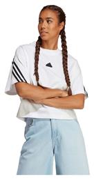 Adidas Future Icons Γυναικείο Αθλητικό Oversized T-shirt Λευκό