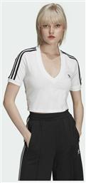 Γυναικείο Crop Top Κοντομάνικο Καλοκαιρινό Λευκό Adidas