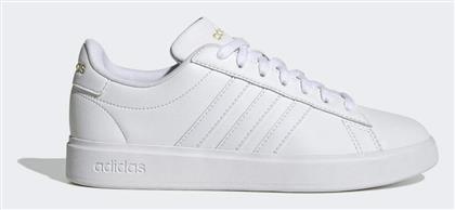 Grand Court Cloudfoam Γυναικεία Sneakers Cloud White / Gold Metallic Adidas από το Spartoo