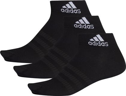 Adidas Light Αθλητικές Κάλτσες Μαύρες 3 Ζεύγη από το Plus4u