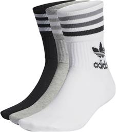 Adidas Originals Mid Cut Crew Αθλητικές Κάλτσες Πολύχρωμες 3 Ζεύγη από το Notos