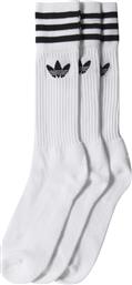 Adidas Solid Αθλητικές Κάλτσες Λευκές 3 Ζεύγη από το Modivo