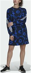 Sportswear Marimekko Mini All Day Φόρεμα Μακρυμάνικο Μπλε Adidas