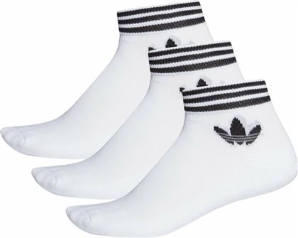 Adidas Trefoil Αθλητικές Κάλτσες Λευκές 3 Ζεύγη από το Notos