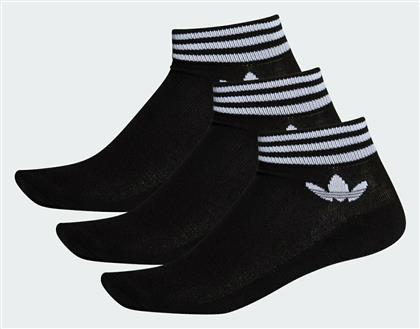 Adidas Trefoil Αθλητικές Κάλτσες Μαύρες 3 Ζεύγη από το Delikaris-sport