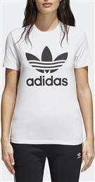 Trefoil Αθλητικό Γυναικείο T-shirt Λευκό με Στάμπα Adidas