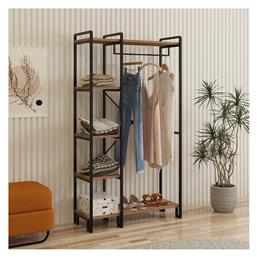 Κρεμάστρα Δαπέδου από Μέταλλο Μαύρη 16x90cm Aithrio