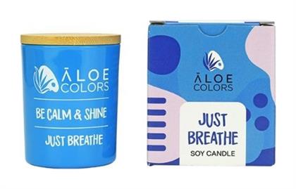 Αρωματικό Κερί Σόγιας Just σε Βάζο 150gr Aloe Colors