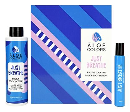 Just Breathe Γυναικείο Σετ με Body Lotion 2τμχ Aloe Colors