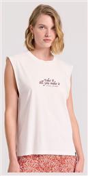 Αμάνικο T-shirt Τύπωμα Boho Look - Funky Buddha από το Outletcenter