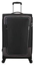 Pulsonic Spinner Μεγάλη Βαλίτσα με ύψος 81cm σε Μαύρο χρώμα American Tourister