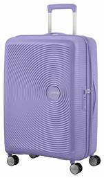 Soundbox Spinner Expandable Μεσαία Βαλίτσα με ύψος 67cm σε Μωβ χρώμα American Tourister