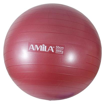 Μπάλα Pilates 65cm, 2kg σε Κόκκινο Χρώμα Bulk Amila