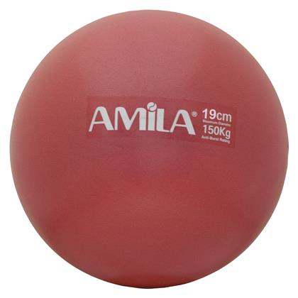 Mini Μπάλα Pilates 19cm, 1.50kg σε Κόκκινο Χρώμα Amila