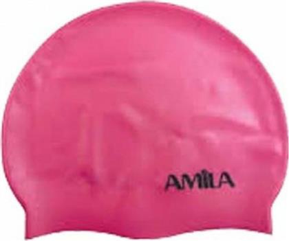 Amila Σκουφάκι Κολύμβησης Ενηλίκων από Σιλικόνη Ροζ