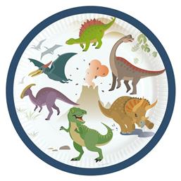 Happy Dinosaur Χάρτινα Γλυκού 18cm 8τμχ Amscan από το Moustakas Toys