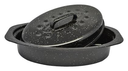 Γάστρα Οβάλ Μαντεμένια με Σχάρα 33x22cm Ankor