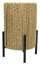 Μεταλλικό Πορτατίφ LED με Μπεζ Καπέλο και Μαύρη Βάση Ankor