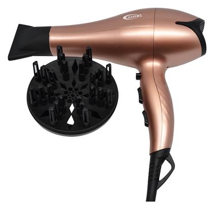 Rose Gold Πιστολάκι Μαλλιών με Φυσούνα 2400W 818549 Ankor