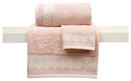 Πετσέτα Προσώπου Karla 50x100εκ. 1 Blush Pink Βάρους 600gr/m² Anna Riska από το Katoikein