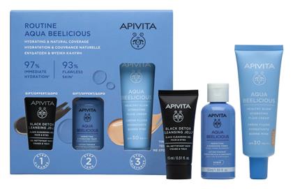 Aqua Beelicious Σετ Περιποίησης για Ενυδάτωση & Λάμψη Apivita