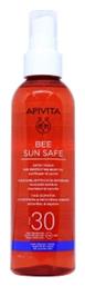 Bee Sun Safe Ηλίανθος & Καρότο Αδιάβροχο Αντηλιακό Λάδι για το Σώμα SPF30 σε Spray 200ml Apivita