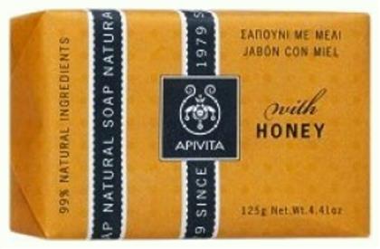 Honey Μπάρα Σαπουνιού 125gr Apivita