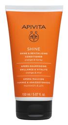 Shine Conditioner Ενυδάτωσης για Όλους τους Τύπους Μαλλιών 150ml Apivita