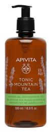 Tonic Mountain Tea Αφρόλουτρο σε Gel με Αιθέρια Έλαια Γιασεμί 500ml Apivita