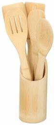 Σετ Bamboo Εργαλείων Μαγειρικής 5τμχ Καφέ - Aria Trade
