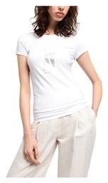 T-Shirt Ασημί-λευκό Armani Exchange