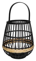 Φαναράκι Bamboo Επιδαπέδιο Μαύρο 29.5x29.5x32εκ. ArteLibre