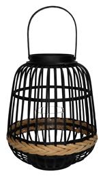Φαναράκι Bamboo Επιδαπέδιο Μαύρο 29.5x29.5x34.5εκ. ArteLibre