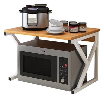 Ραφιέρα Κουζίνας Ξύλινη σε Λευκό Χρώμα 35x34x54cm ArteLibre