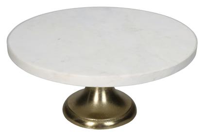 Τουρτιέρα Γυάλινη με Καπάκι & Πόδι Λευκή 29x29x13.5εκ. ArteLibre
