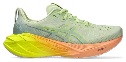 ASICS Novablast 4 Paris Γυναικεία Αθλητικά Παπούτσια Running Cool Matcha / Safety Yellow - Asics