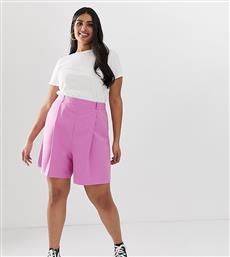 ASOS DESIGN Curve mom shorts in pink από το Asos