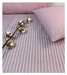 Σετ Μονό 2τμχ 175x260εκ. Stripe Dusty Rose Astron Italy