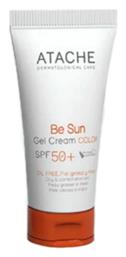 Be Sun Αντηλιακό Gel Προσώπου SPF50 με Χρώμα 50ml Atache