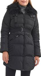 Attrattivo 9912004 Μακρύ Γυναικείο Puffer Μπουφάν για Χειμώνα Μαύρο από το Z-mall