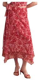 Midi Φούστα Floral Red Attrattivo
