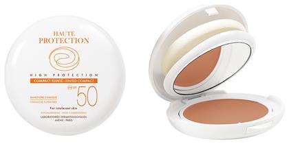 Haute Protection Compact Αδιάβροχη Αντηλιακή Πούδρα Προσώπου SPF50 με Χρώμα Teinte Sable 10gr Avene